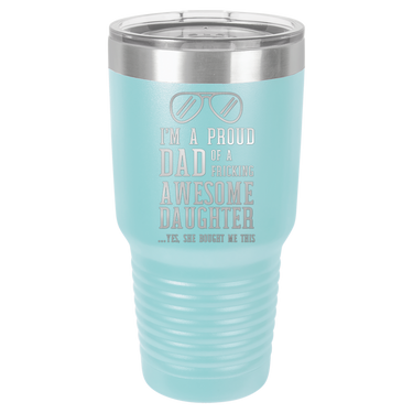 I'm a Proud Dad 30oz Ringneck Tumbler